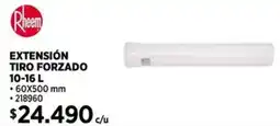 Construmart Rheem extensión tiro forzado oferta
