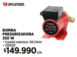 Construmart Splendid bomba presurizadora oferta
