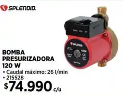 Construmart Splendid bomba presurizadora oferta