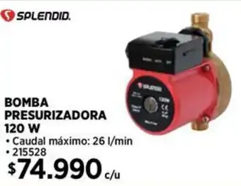 Construmart Splendid bomba presurizadora oferta