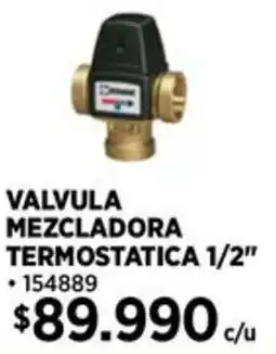 Construmart Valvula mezcladora termostatica 1/2" oferta