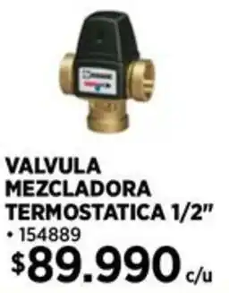 Construmart Valvula mezcladora termostatica 1/2" oferta