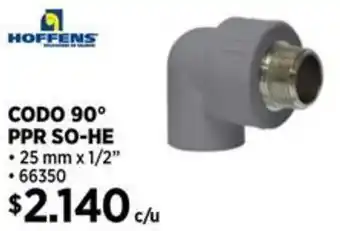 Construmart Hoffens codo 90° ppr so-he oferta