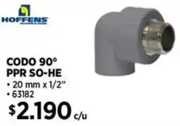 Construmart Hoffens codo 90° ppr so-he oferta