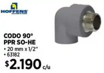 Construmart Hoffens codo 90° ppr so-he oferta