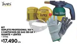 Construmart Yanes kit soplete profesional 160 + oferta