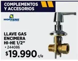 Construmart Hoffens llave gas encimera hi-he 1/2" oferta