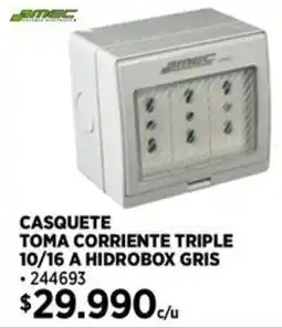 Construmart Casquete toma corriente triple oferta