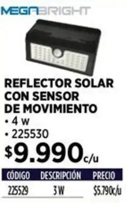 Construmart Megabright reflector solar con sensor de movimiento oferta