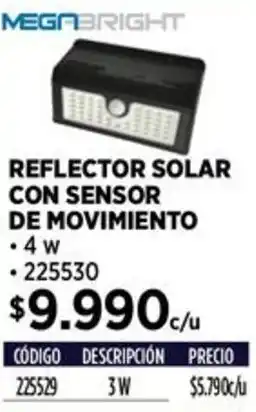Construmart Megabright reflector solar con sensor de movimiento oferta