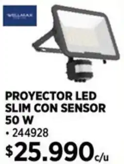 Construmart Proyector led slim con sensor oferta