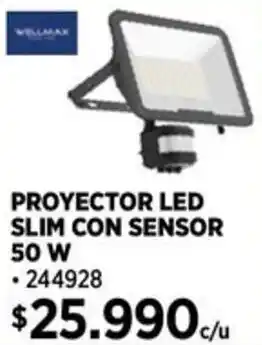 Construmart Proyector led slim con sensor oferta