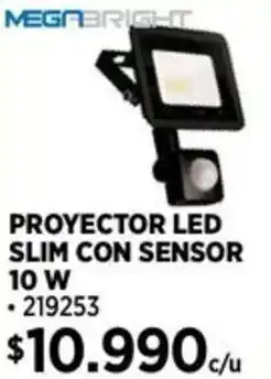 Construmart Megabright proyector led slim con sensor oferta