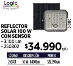 Construmart Logic reflector solar con sensor oferta