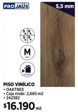 Construmart Projaüs piso vinílico oferta