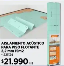 Construmart Aislamiento acústico para piso flotante oferta