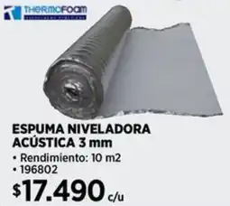 Construmart Thermofoom espuma niveladora acústica oferta