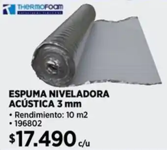 Construmart Thermofoom espuma niveladora acústica oferta