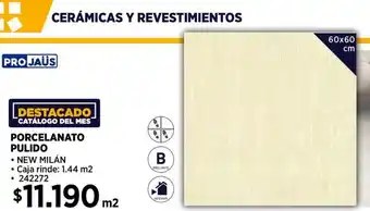 Construmart Pro jaüs porcelanato pulido oferta