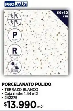 Construmart Pro jaüs porcelanato pulido oferta