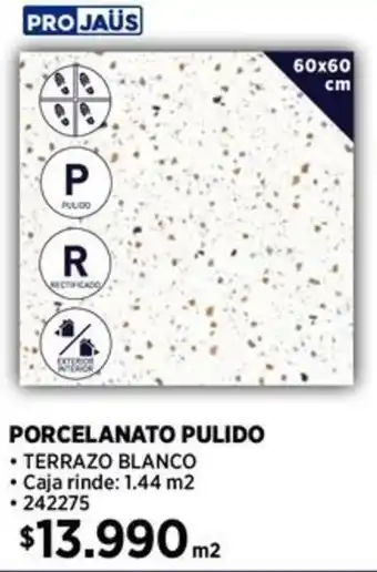 Construmart Pro jaüs porcelanato pulido oferta