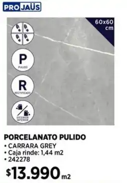 Construmart Pro jaüs porcelanato pulido oferta