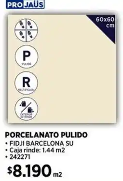 Construmart Pro jaüs porcelanato pulido oferta