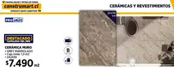 Construmart Pro jaüs cerámica muro oferta