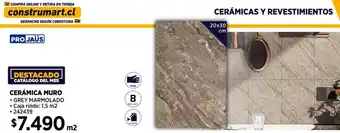 Construmart Pro jaüs cerámica muro oferta