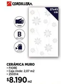 Construmart Cordillera cerámica muro oferta