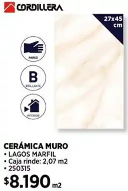 Construmart Cordillera cerámica muro oferta