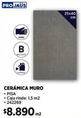 Construmart Pro jaüs cerámica muro oferta
