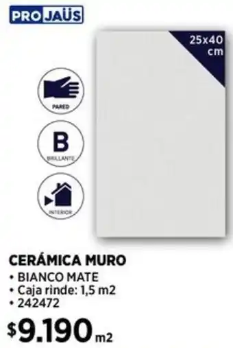Construmart Pro jaüs cerámica muro oferta