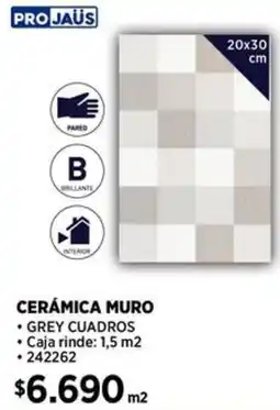 Construmart Projaüs cerámica muro oferta