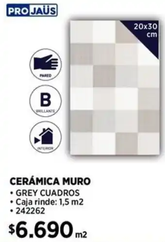 Construmart Projaüs cerámica muro oferta