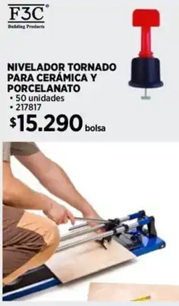 Construmart F3C nivelador tornado para cerámica y porcelanato oferta