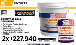 Construmart Esmalte al agua semibrillo oferta