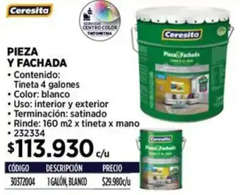 Construmart Ceresita pieza fachada oferta