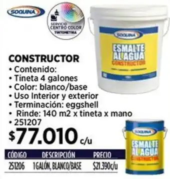 Construmart Soquina constructor oferta