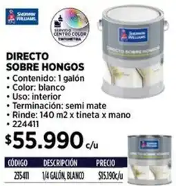 Construmart Sherwin weliams directo sobre hongos oferta