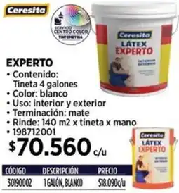 Construmart Ceresita latex experto oferta