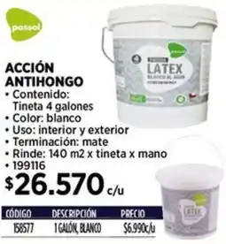 Construmart Passol latex acción antihongo oferta