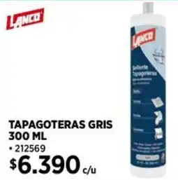 Construmart Lanco tapagoteras gris oferta