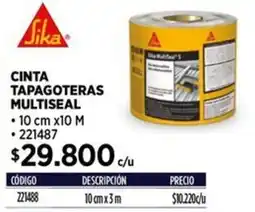 Construmart Sika cinta tapagoteras multiseal oferta