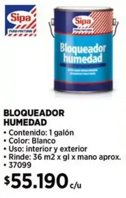 Construmart Sipa bloqueador humedad oferta