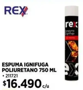 Construmart Rex espuma ignifuga poliuretano oferta