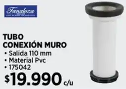 Construmart Fanaloza tubo conexión muro oferta