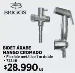 Construmart Briggs bidet árabe mango cromado oferta