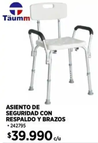 Construmart Täumm asiento de seguridad con respaldo y brazos oferta