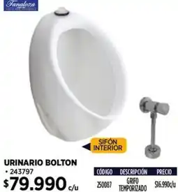 Construmart Fanaloza urinario bolton oferta